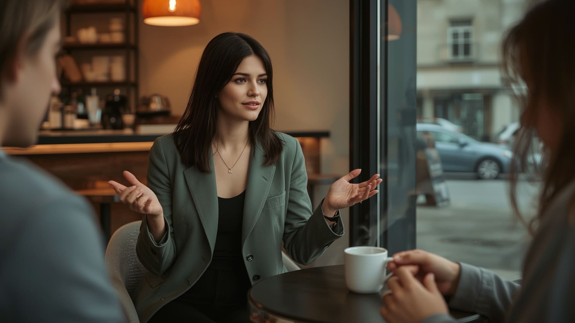 Female entrepreneur in confident client meeting showing real business impact of personal branding photography
