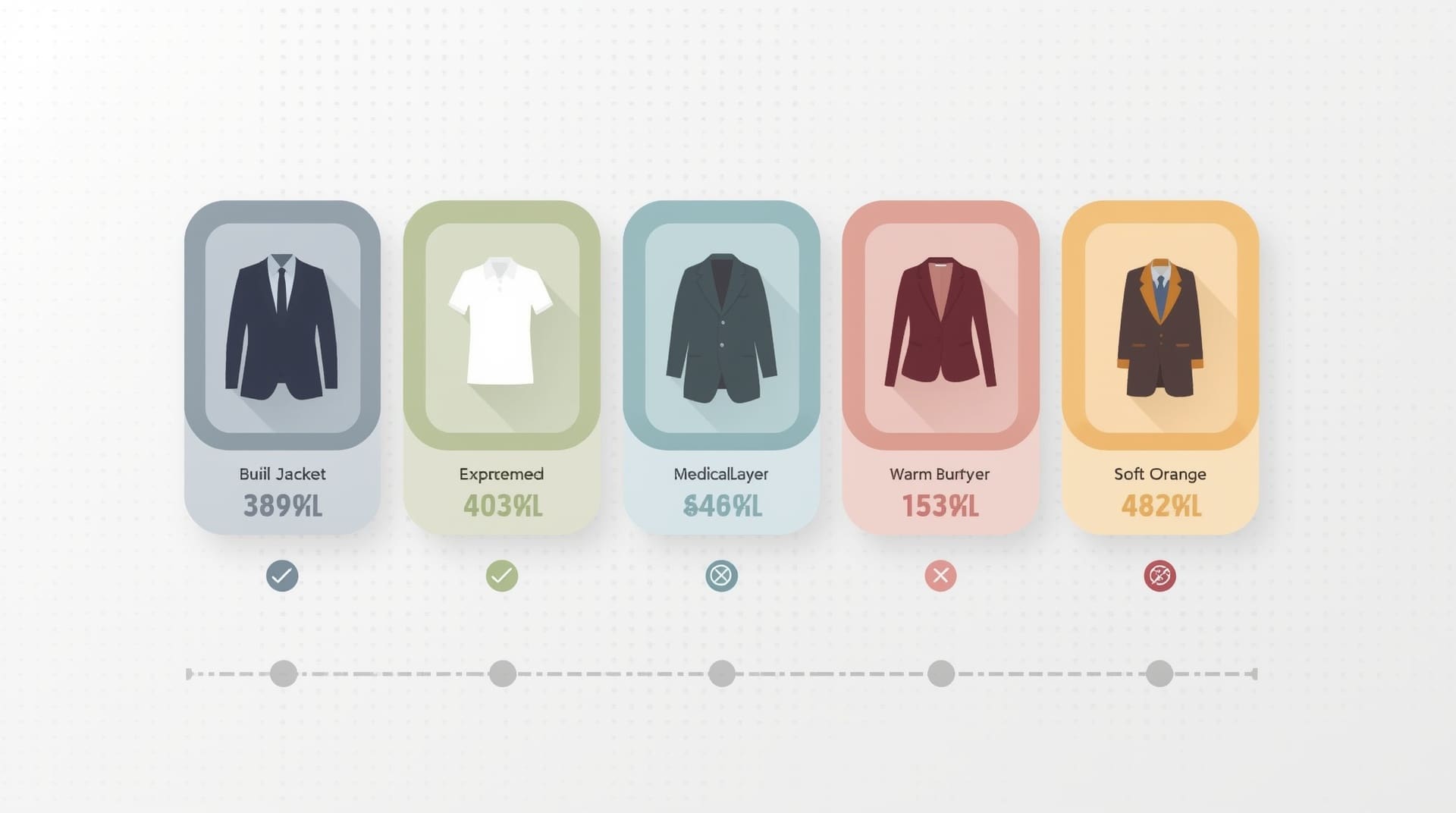Infographic comparing recommended wardrobe styles for professional headshots by industry